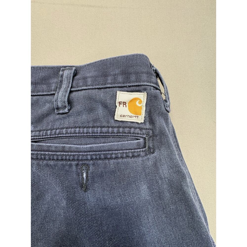 Carhartt FR Flame Resistant Cat 2 2112 Blue Work Pants Men’s 36x32 - Picture 3 of 12